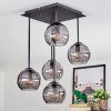 Koyoto Plafonnier, Boule lumineuse Fumé, 5 lumières