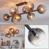 Koyoto Plafonnier, Boule lumineuse Clair, Fumé, 8 lumières