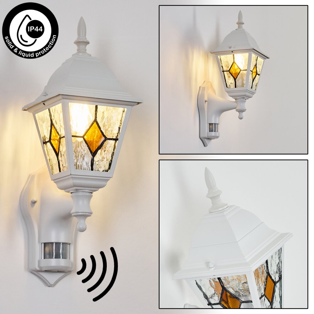Naofe Lampe murale d´extérieur, Applique murale Blanc, 1 lumière, Détecteur de mouvement main product photo