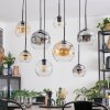 Ripoll Suspension, Boule lumineuse, Suspension Ambre, Clair, Fumé, 8 lumières
