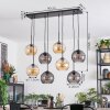 Koyoto Suspension, Boule lumineuse, Suspension Ambre, Fumé, 8 lumières