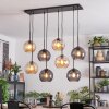 Koyoto Suspension, Boule lumineuse, Suspension Ambre, Fumé, 8 lumières