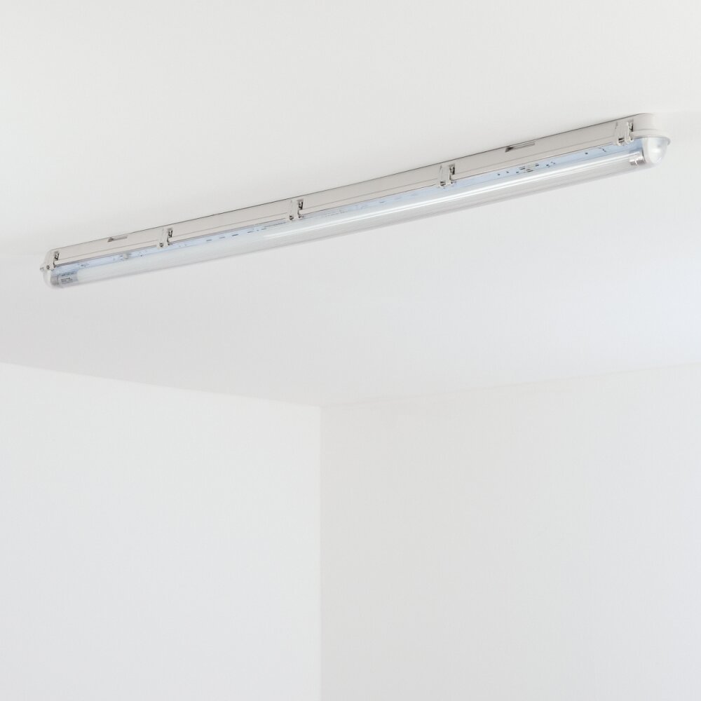 Ilena Luminaire extérieur, Luminaire de salle de bain, Plafonnier LED Gris, 1 lumière