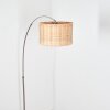 Cavaca Lampadaire Nickel mat, Noir, 1 lumière