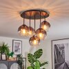 Koyoto Plafonnier, Boule lumineuse 33 cm Clair, Fumé, 5 lumières