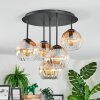 Koyoto Plafonnier, Boule lumineuse 33 cm Ambre, Clair, 5 lumières