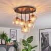 Koyoto Plafonnier, Boule lumineuse 33 cm Ambre, Clair, 5 lumières