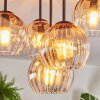 Koyoto Plafonnier, Boule lumineuse 33 cm Ambre, Clair, 5 lumières