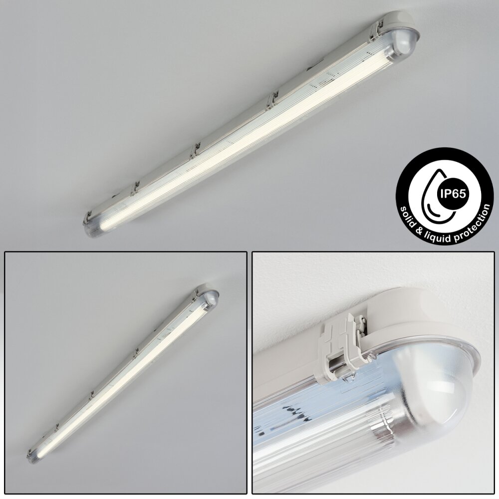 Ilena Luminaire extérieur, Luminaire de salle de bain, Plafonnier LED Gris, 1 lumière main product photo
