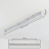 Ilena Plafonnier extérieur, Luminaire extérieur, Luminaire de salle de bain, Projecteur, Plafonnier LED Gris, 1 lumière