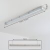 Ilena Plafonnier extérieur, Luminaire extérieur, Luminaire de salle de bain, Projecteur, Plafonnier LED Gris, 1 lumière