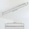 Ilena Luminaire extérieur, Luminaire de salle de bain, Plafonnier LED Gris, 1 lumière