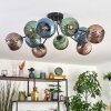 Koyoto Plafonnier, Boule lumineuse 85 cm Bleu, Vert, Cuivré, 10 lumières