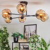 Ripoll Plafonnier, Boule lumineuse Ambre, 6 lumières
