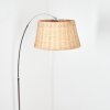 Cavaca Lampadaire Chrome, Noir, 1 lumière