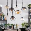 Koyoto Suspension, Boule lumineuse, Suspension Ambre, Clair, Fumé, 8 lumières