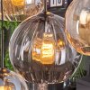 Koyoto Suspension, Boule lumineuse, Suspension Ambre, Clair, Fumé, 8 lumières