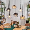 Koyoto Suspension, Boule lumineuse, Suspension Ambre, Clair, Fumé, 6 lumières