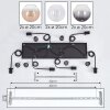 Koyoto Suspension, Boule lumineuse, Suspension Ambre, Clair, Fumé, 6 lumières