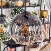 Koyoto Suspension, Boule lumineuse, Suspension Ambre, Clair, Fumé, 6 lumières