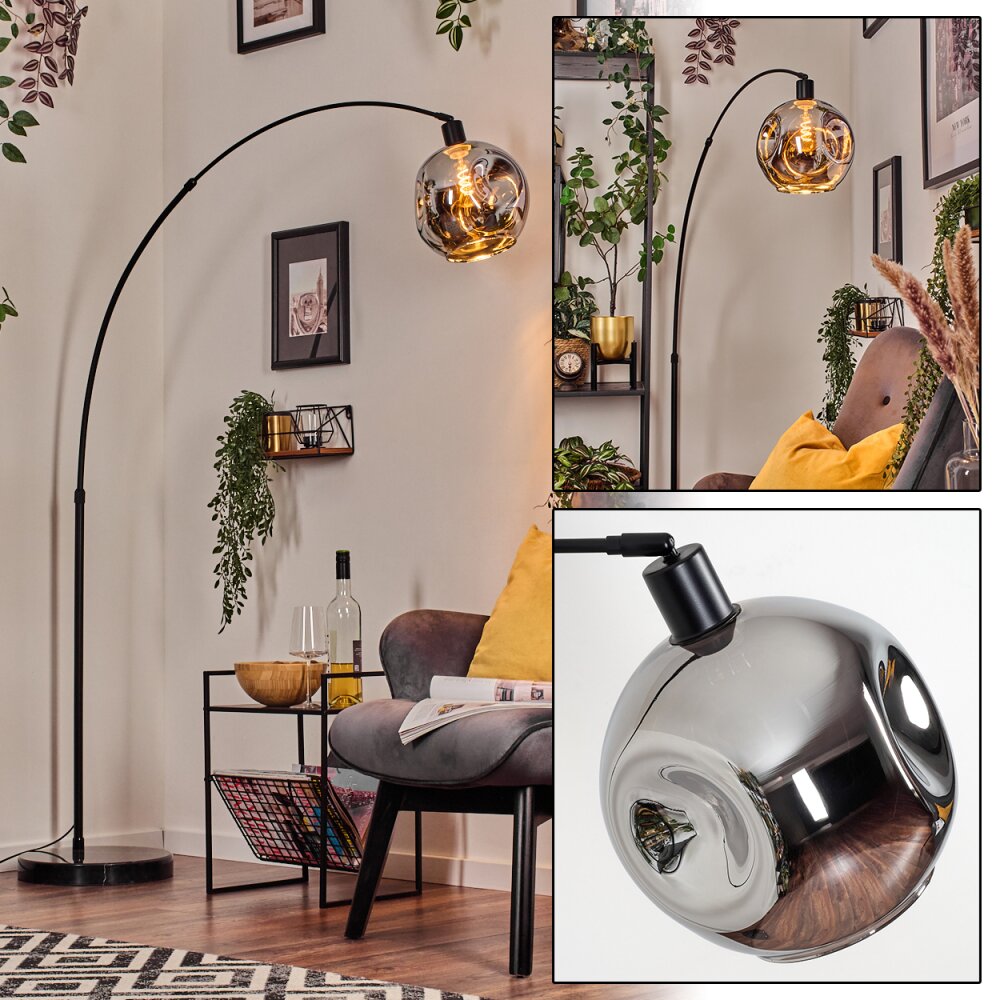 Ripoll Boule lumineuse, Lampadaire Noir, 1 lumière main product photo