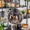 Koyoto Suspension, Boule lumineuse, Suspension Ambre, Clair, Fumé, 6 lumières