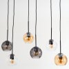 Koyoto Suspension, Boule lumineuse, Suspension Ambre, Clair, Fumé, 6 lumières