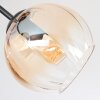 Koyoto Plafonnier, Boule lumineuse Ambre, Clair, Fumé, 3 lumières