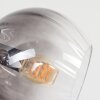 Koyoto Plafonnier, Boule lumineuse Ambre, Clair, Fumé, 3 lumières