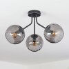 Koyoto Plafonnier, Boule lumineuse Fumé, 3 lumières