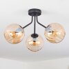 Koyoto Plafonnier, Boule lumineuse Ambre, 3 lumières