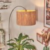 Granja Lampadaire Nickel mat, Noir, 1 lumière