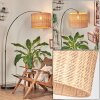 Cavaca Lampadaire Nickel mat, Noir, 1 lumière
