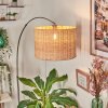 Cavaca Lampadaire Nickel mat, Noir, 1 lumière