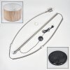 Bongal Lampadaire, Lampadaires arc Nickel mat, Noir, 1 lumière, Abat-jour en tissu