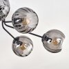Koyoto Plafonnier, Boule lumineuse 85 cm Fumé, 8 lumières
