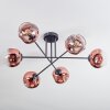 Ripoll Plafonnier, Boule lumineuse Clair, Cuivré, 6 lumières