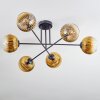 Koyoto Plafonnier, Boule lumineuse 78 cm Or, Clair, 6 lumières