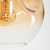 Ripoll Suspension, Boule lumineuse, Suspension Ambre, Clair, Fumé, 6 lumières