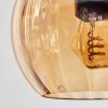 Koyoto Suspension, Boule lumineuse, Suspension Ambre, Clair, Fumé, 6 lumières