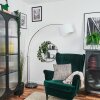 Bassagoda Lampadaire Nickel mat, Noir, 1 lumière