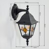 Naofe Lampe murale d´extérieur, Applique murale Noir, 1 lumière