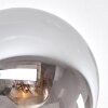 Gastor Plafonnier, Boule lumineuse Ambre, Clair, Fumé, 8 lumières