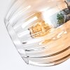 Koyoto Plafonnier, Boule lumineuse 85 cm Ambre, Clair, Fumé, 8 lumières