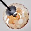 Koyoto Plafonnier, Boule lumineuse 78 cm Ambre, Fumé, 6 lumières