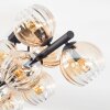 Koyoto Plafonnier, Boule lumineuse Ambre, Clair, 10 lumières