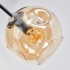 Ripoll Plafonnier, Boule lumineuse Ambre, Clair, Fumé, 6 lumières
