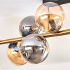 Gastor Plafonnier, Boule lumineuse Or, Noir, 10 lumières