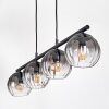 Koyoto Suspension, Boule lumineuse, Suspension Clair, Fumé, 4 lumières