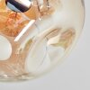 Ripoll Plafonnier, Boule lumineuse Ambre, Clair, 6 lumières